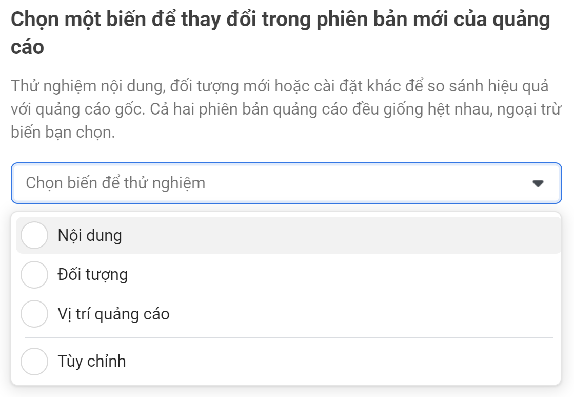 Thử nghiệm AB Testing